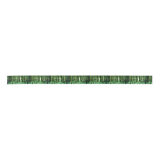 En Satin Ruban de papier cadeau Forêt Magique Verte Mystère