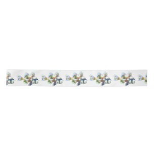 En Satin Ruban de poissons d'aquarelle