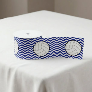 En Satin Ruban de volley-ball Chevron couleur personnalisée