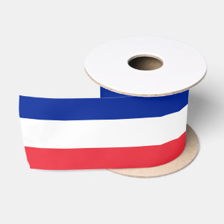 En Satin Ruban Drapeau Français