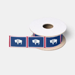En Satin ruban du drapeau du Wyoming, États-Unis, mode/spor