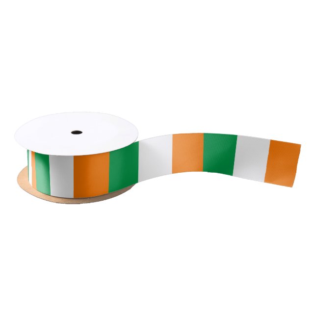 En Satin Ruban du drapeau irlandais (Bobine)