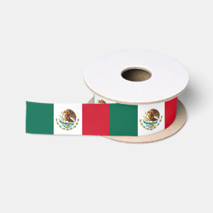 En Satin Ruban du drapeau mexicain, vacances / sports au Me