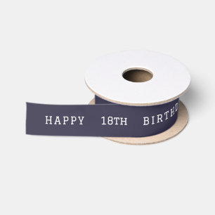 En Satin Ruban Eclipse d'anniversaire personnalisé avec mon