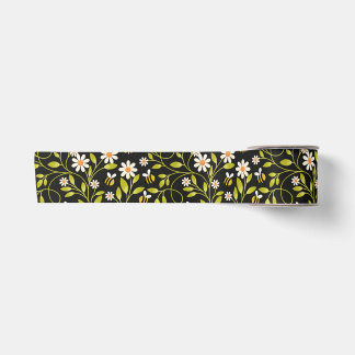 En Satin Ruban floral noir botanique Bee & Daisy