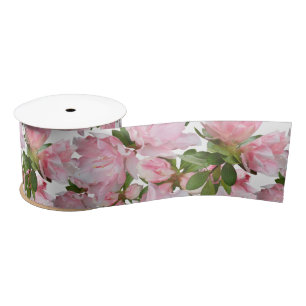 En Satin Ruban Mariage Artisanat rose Azalea