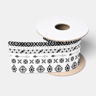En Satin Ruban MOTIF TRIBAL MODERNE
