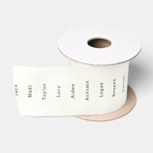 En Satin Ruban père Noël List