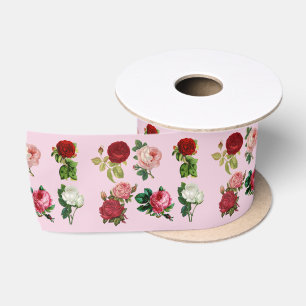 En Satin ruban rose