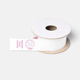 En Satin Ruban Rose de Sensibilisation au Cancer du Sein Lo
