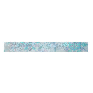 En Satin Ruban satiné Snowflakes