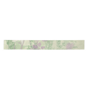En Satin Ruban vert et pourpre d'aquarelle