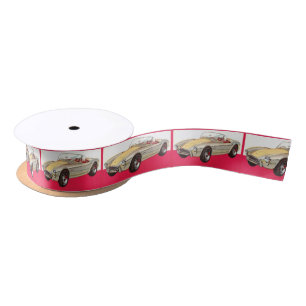 En Satin Ruban vintage de voiture