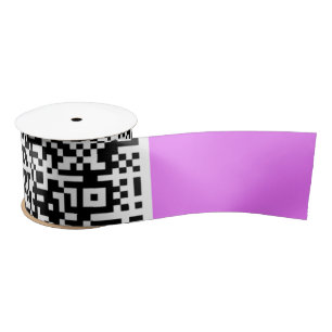 En Satin Votre code QR Ruban Neon Purple ou choisissez la c