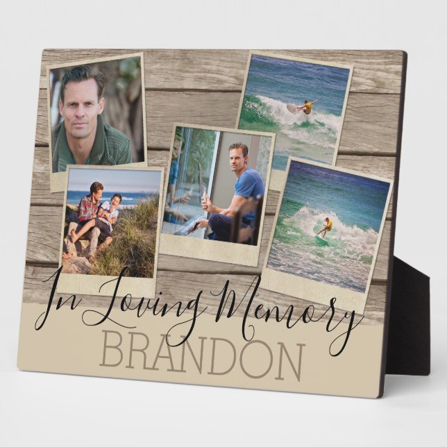 En Souvenir Affectueux | 5 Photo | Plaque commémor (Côté)