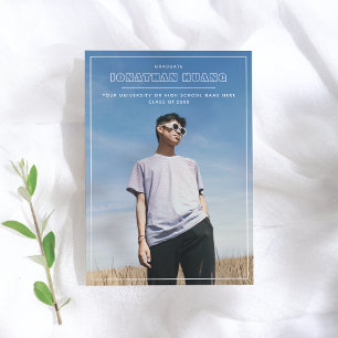 En suspens   Faire-part de graduation photo tendan