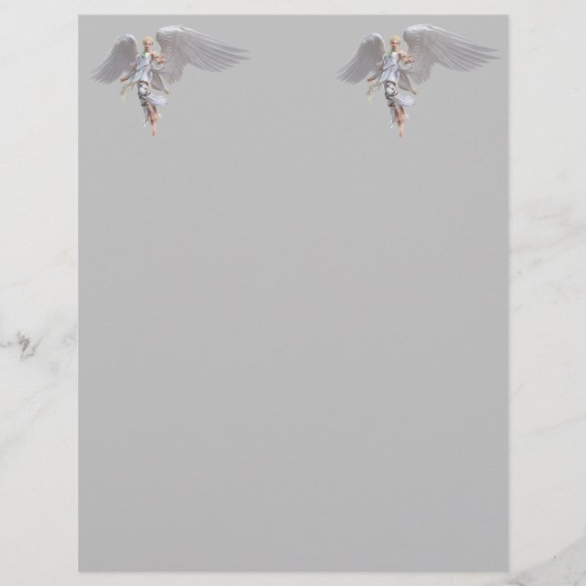En-tête De Lettre Angel blanc coloré (Devant)