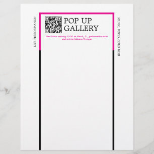 En-tête De Lettre Annonce de galerie éphémère 