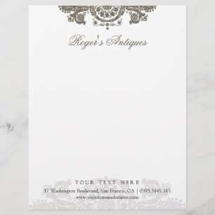 En-tête De Lettre Antique Rococo En-tête