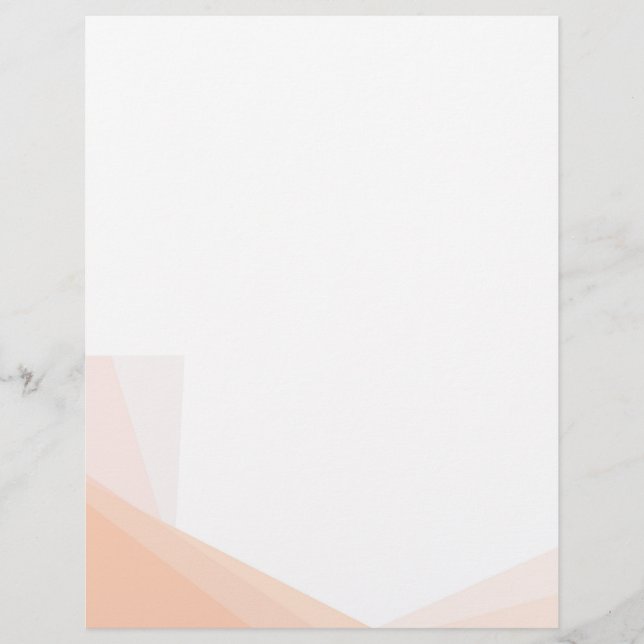 En-tête De Lettre Apricot personnalisé tendance couleur blanche élég (Devant)