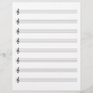 En-tête De Lettre Arbre à deux côtés Clef Music Manuscript Livre de 