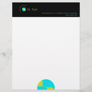 En-tête De Lettre Avec Motif Discussion Terre