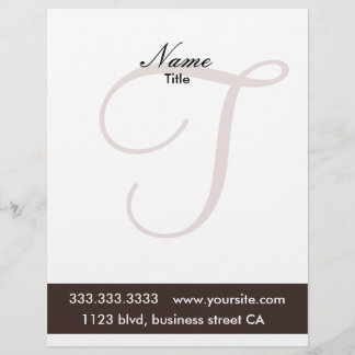 En-tête De Lettre Avec Motif en-têtes monogrammes