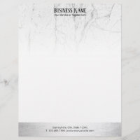 Frontière argentée moderne de marbre blanche
