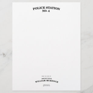 En-tête De Lettre Avec Motif Papeterie révélatrice de Murdoch