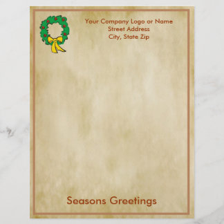 En-tête De Lettre Avec Motif Papier de lettre de Noël d'affaires - conception