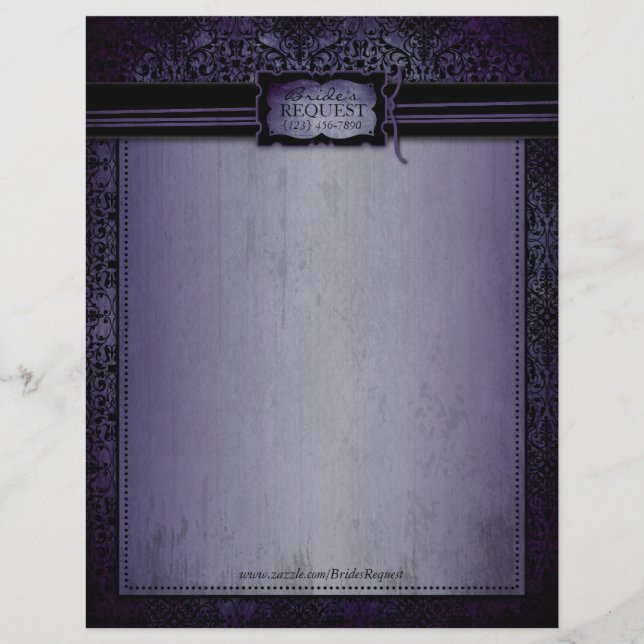 En-tête De Lettre Avec Motif Tête crépusculaire de lettre (Devant)