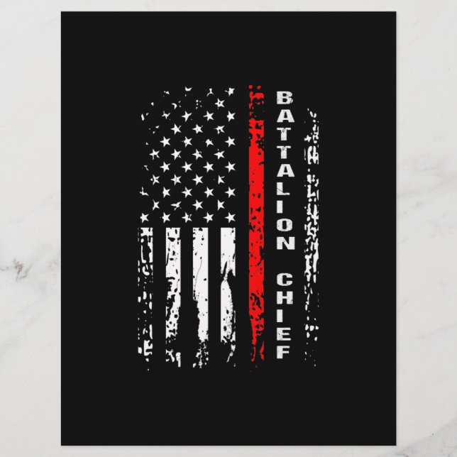 En-tête De Lettre Bataillon des pompiers Bataillon en chef Cadeau en (Devant)