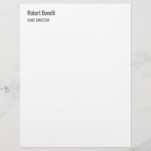 En-tête De Lettre Blanc clair minimaliste moderne
