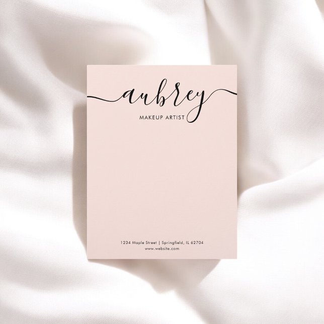 En-tête De Lettre Calligraphie Girl Blush Rose (Créateur téléchargé)