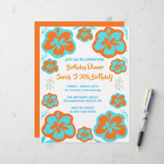 En-tête De Lettre Carte d'invitation pour 30e anniversaire modèle nu