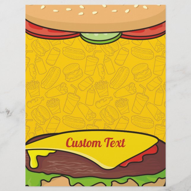 En-tête De Lettre Cheeseburger (Devant)