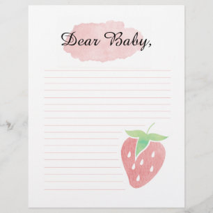 En-tête De Lettre Cher bébé Berry Lettre de la première capsule