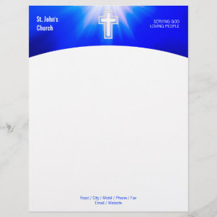 En-tête De Lettre Christianisme Croix religieuse