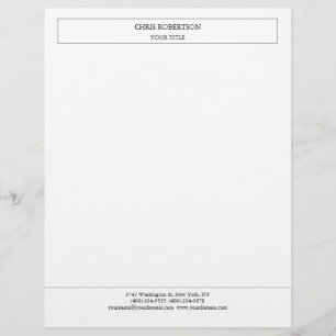 En-tête De Lettre Créatif Simple Minimaliste Moderne Professionnel