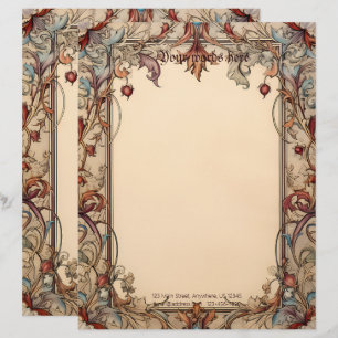 En-tête De Lettre Créez votre propre style de manuscrit floral médié