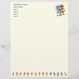 En-tête De Lettre Customisable Anémones et Bluets