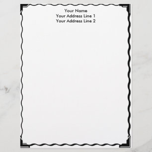 En-tête De Lettre Customisable Bordure simple en-tête personnalisé
