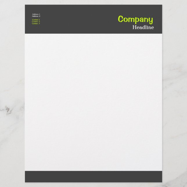 En-tête De Lettre Customisable En-tête professionnelle (Devant)