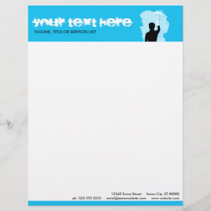 En-tête De Lettre Customisable peintre professionnel