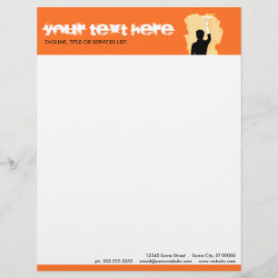 En-tête De Lettre Customisable peintre professionnel
