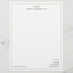 En-tête De Lettre Customisée Avocat professionnel simple