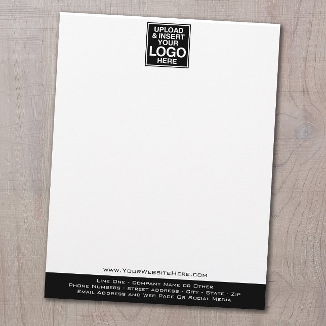 En-tête De Lettre Customisée Logo Office ou Business de base (Créateur téléchargé)