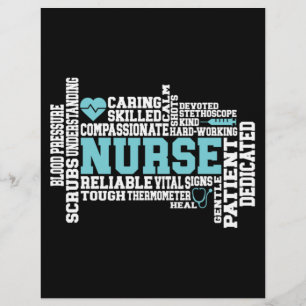En-tête De Lettre Cute Nurse RN LVN École de soins infirmiers Médi