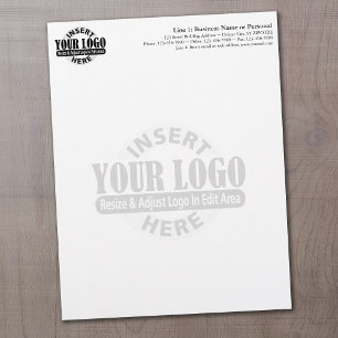 En-tête de lettre d'affaires de base avec WATERMAR