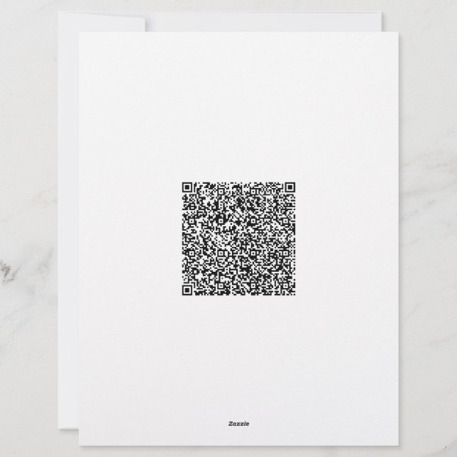 En-tête de lettre d'affaires moderne avec code QR  (Dos)